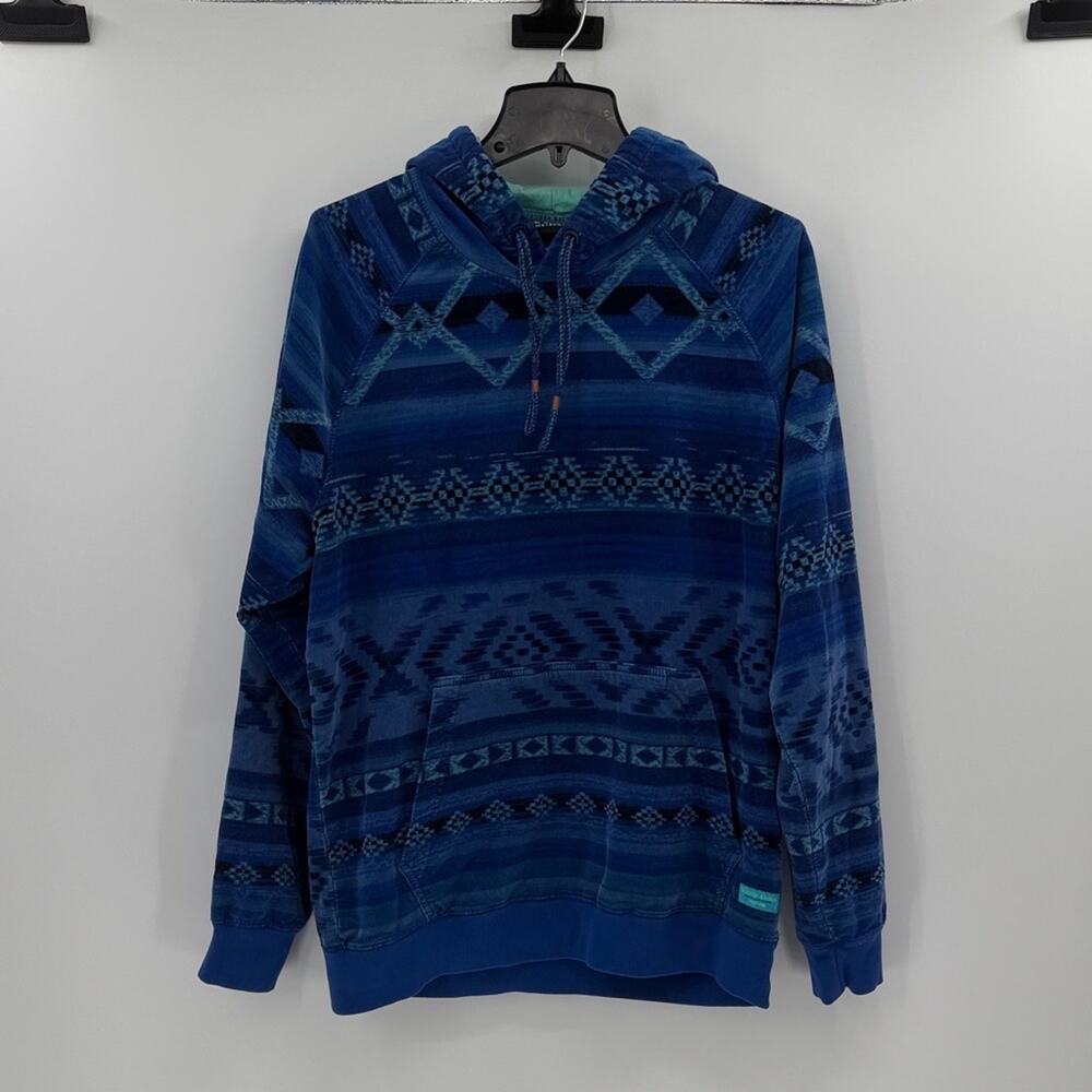 Scotch & Soda Fine Corduroy Organic Cotton Hoodie - Blue Multi - Large